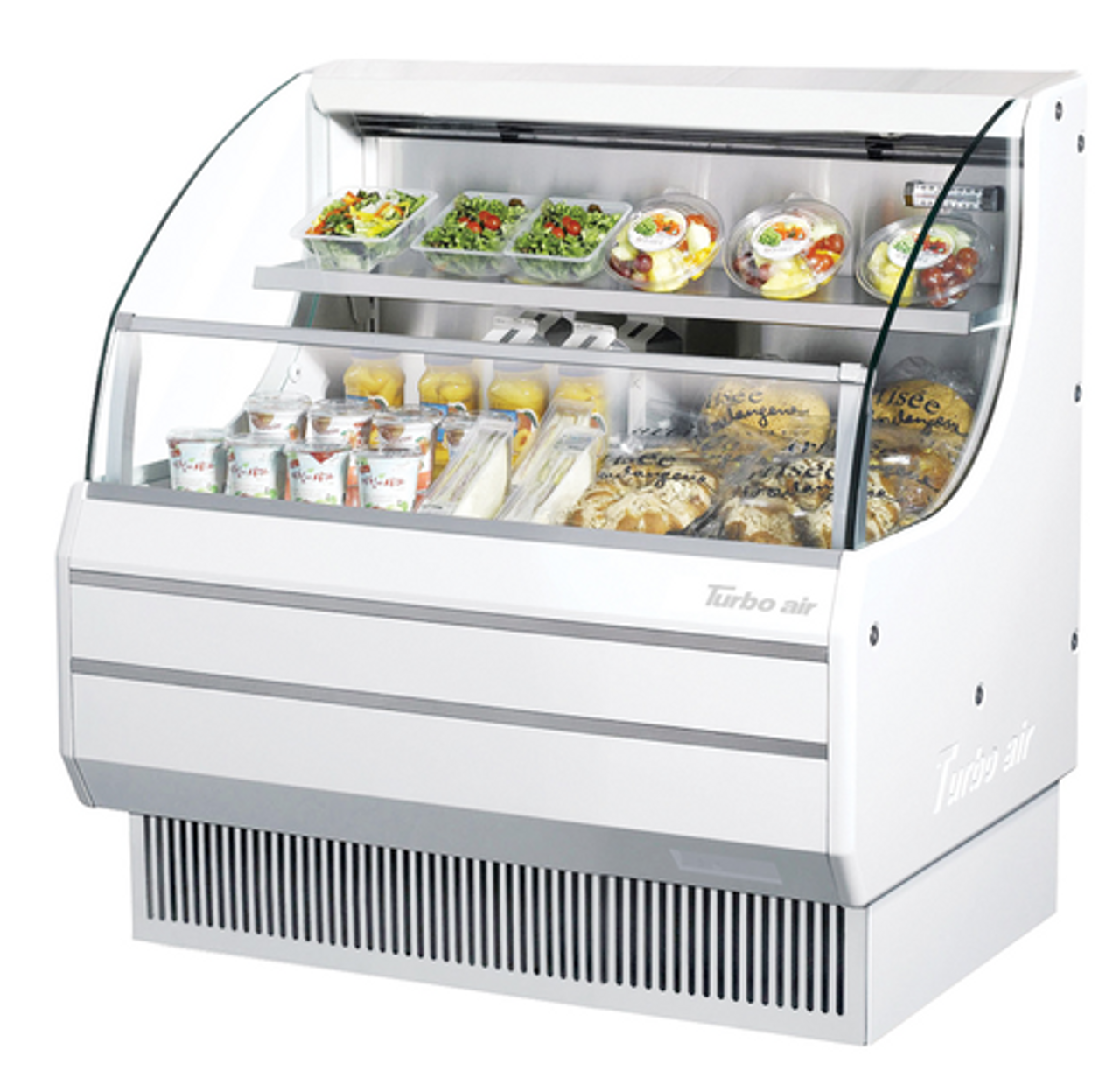 Turbo Air TOM-40LB-N Horizontal Open Display Merchandiser - Low- Profile - 7.4 Cu. Ft.