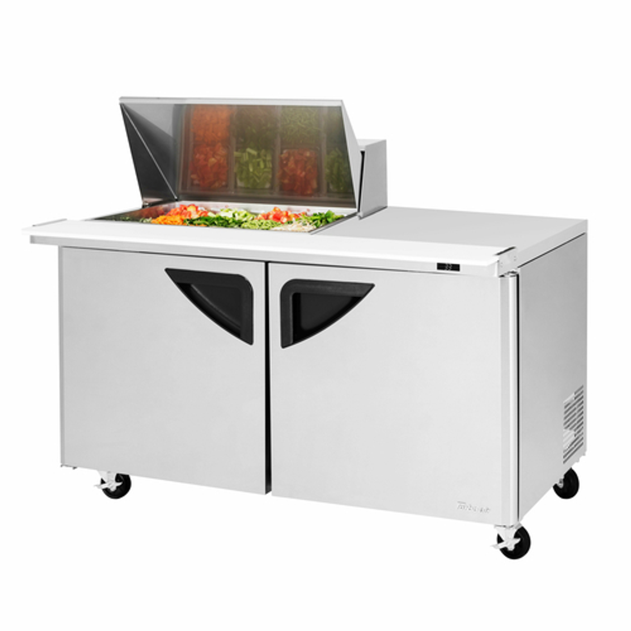 Turbo Air TST-60SD-12M-N 60" Mega Top Sandwich / Salad Unit (12) Pan- 19 Cu. Ft. - Super Deluxe Series