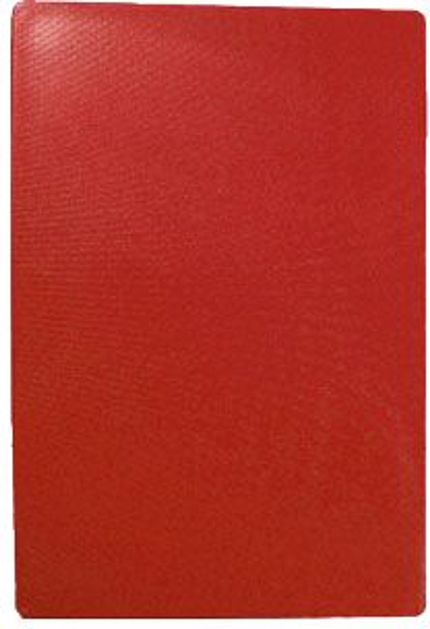 TableCraft CB1218RA 12" x 18" x 1/2" Red Cutting Board