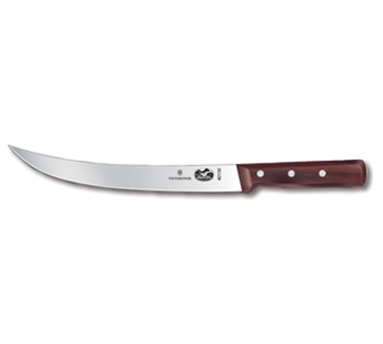 Victorinox 5.7200.25 10" Curved Breaking Knife with Rosewood Handle