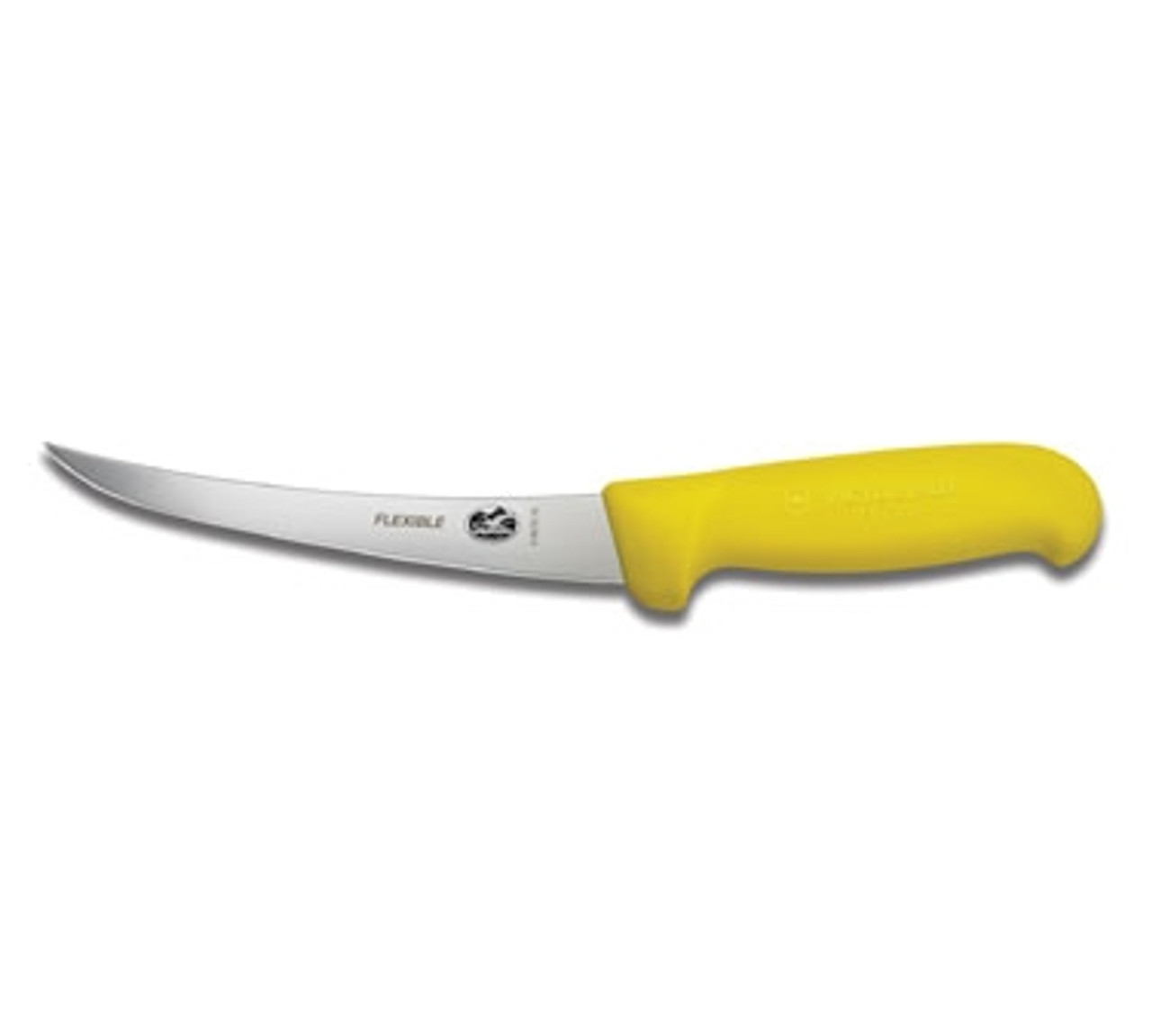 Victorinox 5.6618.15 6" Curved Boning Knife with Yellow Fibrox Handle