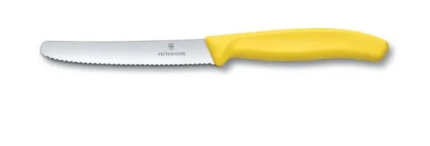Victorinox 6.7836.L118 4-1/2" Utility Knife with Yellow Handle
