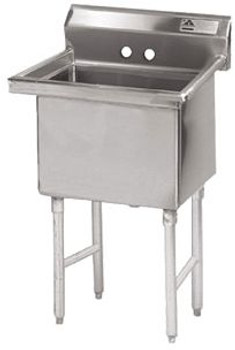 Advance Tabco FC-1-2424-X 1 Compartment Sink 24" x 24" x 14" Bowls Advance Tabco FC-1-2424-X 1 Compartment Sink 24" x 24" x 14" Bowls