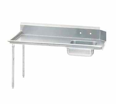 Advance Tabco DTS-S60-60L-X 60" Soil Dishtable - L to R - Galv Legs Advance Tabco DTS-S60-60L-X 60" Soil Dishtable - L to R - Galv Legs