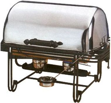 American Metalcraft MESA27 8 Qt Rectangular Roll Top Chafer American Metalcraft MESA27 8 Qt Rectangular Roll Top Chafer