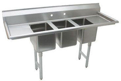 Advance Tabco K7-CS-21 58" Convenience Store Sink - L&R Drainboard Advance Tabco K7-CS-21 58" Convenience Store Sink - L&R Drainboard