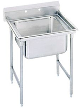 Advance Tabco T9-1-24-X 1 Compartment Dish Sink 16" x 20" x 12" Advance Tabco T9-1-24-X 1 Compartment Dish Sink 16" x 20" x 12"