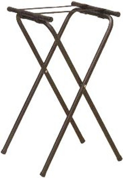 American Metalcraft CTS31 31" Metal Tray Stand - Black Chrome - Case of 6