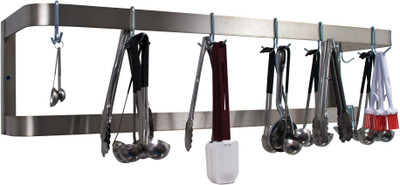 Advance Tabco SW-108 108" Wall Mounted Double Bar Pot Rack