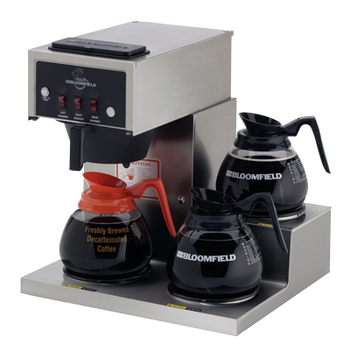 Bloomfield 8571-D3-120V 3 Burner Pour Over Coffee Maker Decanter Style Bloomfield 8571-D3-120V 3 Burner Pour Over Coffee Maker Decanter Style