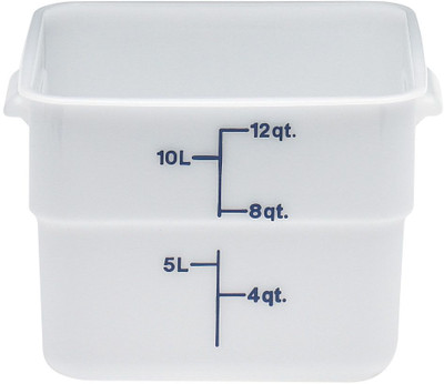 Cambro 12SFSP148 12 Quart Square Poly Food Storage Container Cambro 12SFSP148 12 Quart Square Poly Food Storage Container