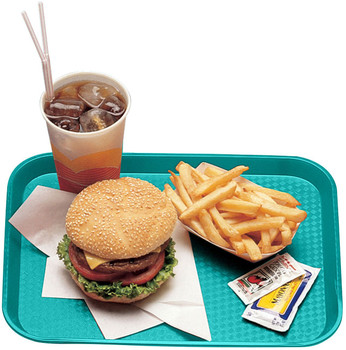 Cambro 1216FF414 Fast Food Tray - 12" x 16" - Teal Cambro 1216FF414 Fast Food Tray - 12" x 16" - Teal