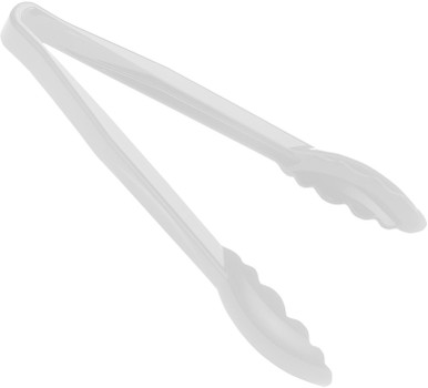 Cambro 9TGS148 9" Scallop Grip Surface Tong - White Cambro 9TGS148 9" Scallop Grip Surface Tong - White