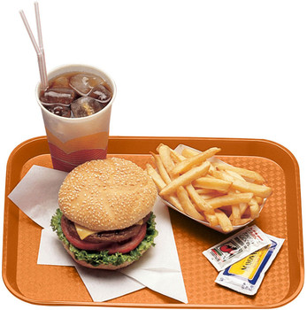 Cambro 1014FF166 Fast Food Tray - 10" x 14" - Orange Cambro 1014FF166 Fast Food Tray - 10" x 14" - Orange