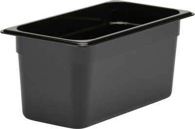 Cambro 36CW110 1/3 Size Food Storage Pan 6" Deep - Black Cambro 36CW110 1/3 Size Food Storage Pan 6" Deep - Black