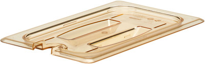 Cambro 40HPCHN150 1/4 Size High Heat Notched Food Pan Lid w/ Handle Cambro 40HPCHN150 1/4 Size High Heat Notched Food Pan Lid w/ Handle