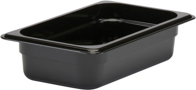 Cambro 42CW110 1/4 Size Food Storage Pan 2 1/2" Deep - Black Cambro 42CW110 1/4 Size Food Storage Pan 2 1/2" Deep - Black