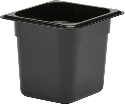 Cambro 66CW110 1/6 Size Food Storage Pan 6" Deep - Black Cambro 66CW110 1/6 Size Food Storage Pan 6" Deep - Black