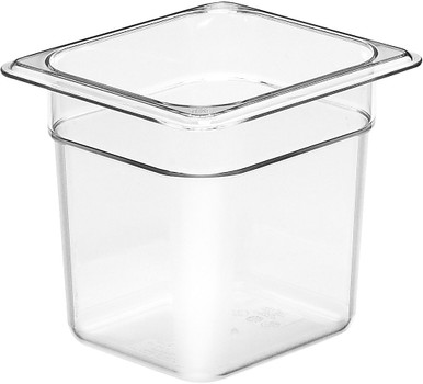 Cambro 66CW135 1/6 Size Food Storage Pan 6" Deep - Clear Cambro 66CW135 1/6 Size Food Storage Pan 6" Deep - Clear
