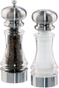 Chef Specialties 96851 Lehigh Pepper Mill & Salt Shaker Set - 7" Chef Specialties 96851 Lehigh Pepper Mill & Salt Shaker Set - 7"