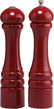 Chef Specialties 10600 Candy Apple Pepper Mill & Salt Shaker Set - 10" Chef Specialties 10600 Candy Apple Pepper Mill & Salt Shaker Set - 10"