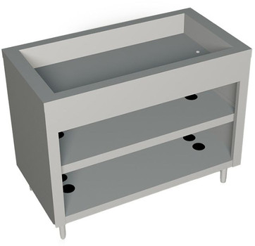 Duke 313-25SS 46" Ice Cooled Cold Food Pan Unit in Stainless Duke 313-25SS 46" Ice Cooled Cold Food Pan Unit in Stainless