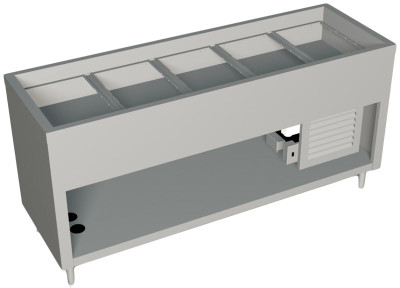 Duke 327-25SS-N7 74" Ice Assisted S/S Cold Food Pan Unit-NFS7 Duke 327-25SS-N7 74" Ice Assisted S/S Cold Food Pan Unit-NFS7