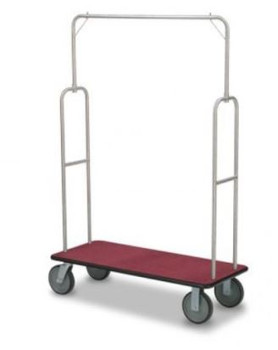 Forbes Industries 2495 Standard Luggage Cart Brushed S/S