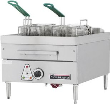 Garland US Range E24-31SF 18" Twin Countertop Fryer - 16 kw Garland US Range E24-31SF 18" Twin Countertop Fryer - 16 kw