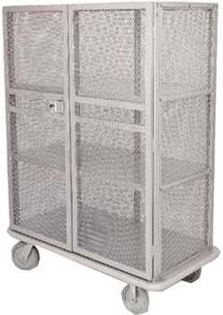 Forbes Industries 1228-MEBD Linen Cart - 4 Shelf - Full Mesh Cage Forbes Industries 1228-MEBD Linen Cart - 4 Shelf - Full Mesh Cage
