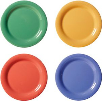 GET NP-7-MIX Mardi Gras 7 1/4" Narrow Rim Plate GET NP-7-MIX Mardi Gras 7 1/4" Narrow Rim Plate