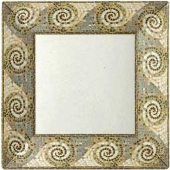 GET ML-103-MO Mosaic Square Plate 8" x 8" GET ML-103-MO Mosaic Square Plate 8" x 8"
