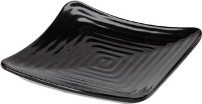 GET ML-60-BK Milano Square Plate 6" x 6"
