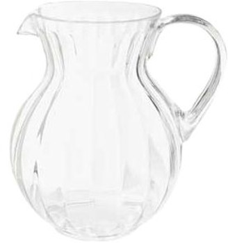 TableCraft PP322FIN 2 Qt. Clear Plastic Beverage Pitcher with Lid - Globe  Equipment Company