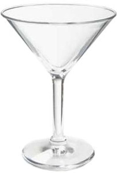 GET SW-1407-1-SAN-CL Plastic Martini Glass - 10 oz. GET SW-1407-1-SAN-CL Plastic Martini Glass - 10 oz.