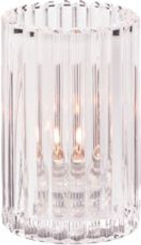 Hollowick 1502C Vertical Rod Clear Glass Lamp