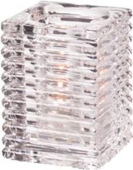 Hollowick 1511C Horizontal Rib Clear Glass Lamp