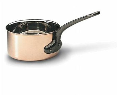 Matfer Bourgeat 305020 3.5 Qt. Copper Sauce Pan with Stainless Steel Handle