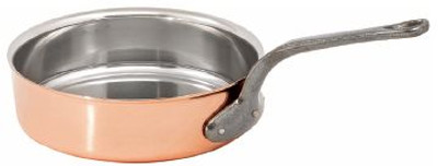 Matfer Bourgeat 369028 11 Copper Fry Pan with Cast Iron Handle