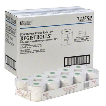 National Checking 7225SP 2 1/4" Thermal Register Rolls - 200' Long