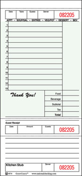 National Checking G4974 Guest Check Board - 1 Part - 4.2" x 9" National Checking G4974 Guest Check Board - 1 Part - 4.2" x 9"