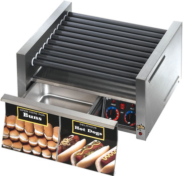 Star 50CBD Hot Dog Roller with Drawer - 50 Hot Dog Capacity Star 50CBD Hot Dog Roller with Drawer - 50 Hot Dog Capacity