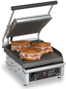 Star GX10IS Panini Grill 14x10 14x10 Smooth Iron