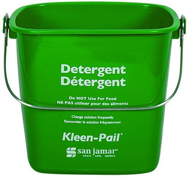 San Jamar KP256GN Large Green Sanitizing Pail - 8 Qt San Jamar KP256GN Large Green Sanitizing Pail - 8 Qt