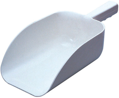 Spill-Stop 1401-7 White Plastic Scoop with Hook End Spill-Stop 1401-7 White Plastic Scoop with Hook End