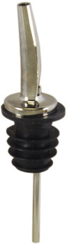 Spill-Stop 285-50 Metal Tapered Pourer - Chrome and Black Spill-Stop 285-50 Metal Tapered Pourer - Chrome and Black