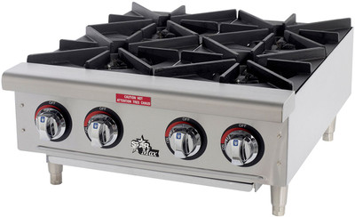 Star 604HF 4 Burner Gas Hot Top Plates Star 604HF 4 Burner Gas Hot Top Plates