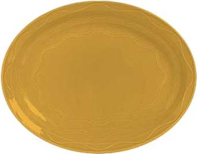 Syracuse 903033008 Cantina Carved Platter - Saffron - 11 5/8" x 9 1/2" Syracuse 903033008 Cantina Carved Platter - Saffron - 11 5/8" x 9 1/2"