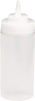 TableCraft 11663C Clear 16 oz. Wide Mouth Squeeze Dispenser TableCraft 11663C Clear 16 oz. Wide Mouth Squeeze Dispenser