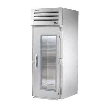 True Manufacturing STG1RRI-1G Spec Series 1 Section Roll In Refrigerator with Glass Door - Aluminum Sides & Interior True Manufacturing STG1RRI-1G Spec Series 1 Section Roll In Refrigerator with Glass Door - Aluminum Sides & Interior